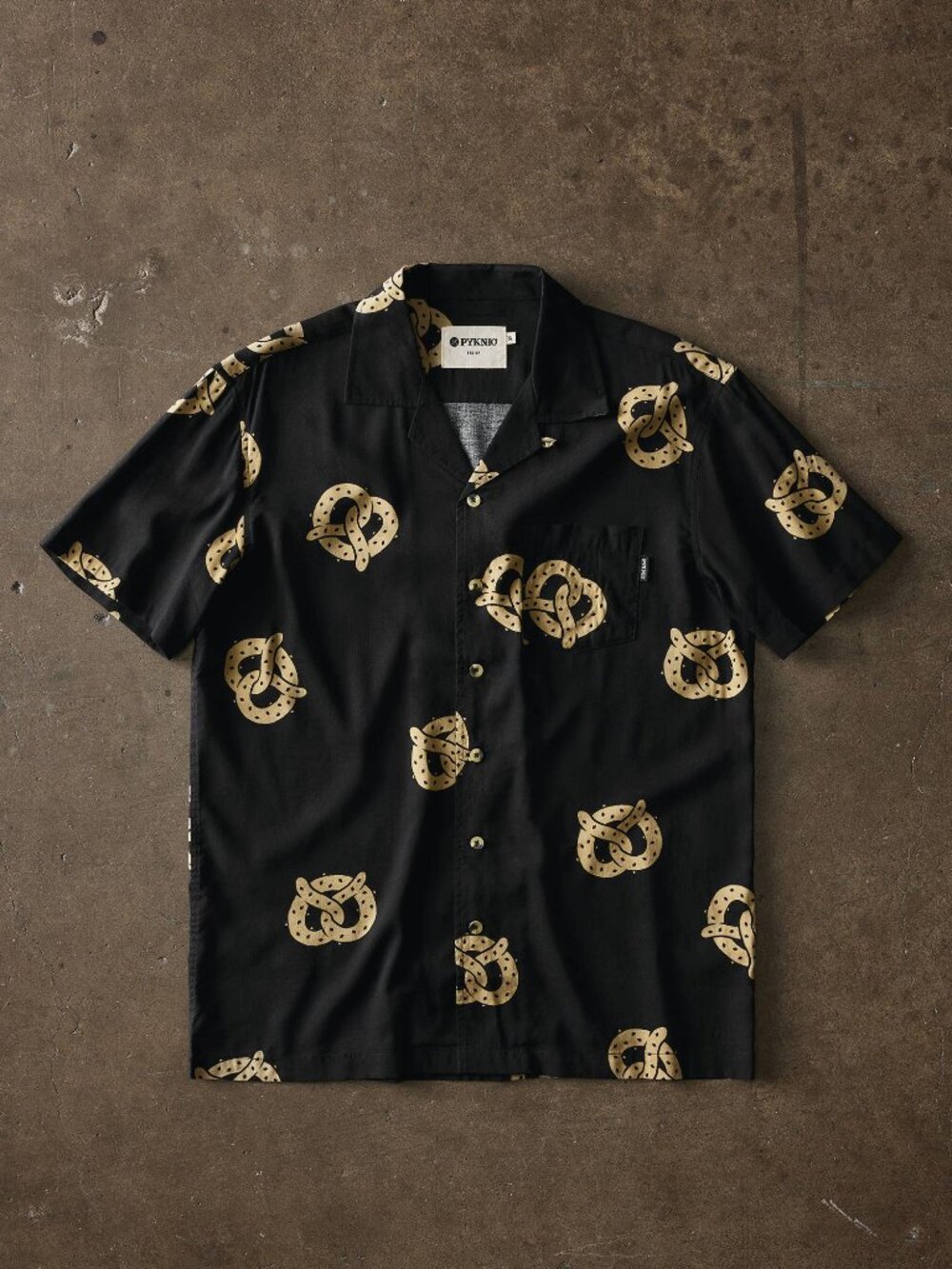 Don't Get It Twisted Pretzel Button Down Shirt Men